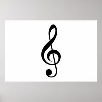 Treble Clef G-Clef Musical-Symbol Poster
