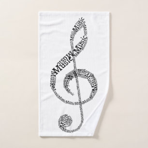 Treble Clef Handtuch