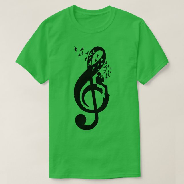 Treble Clef Harmonica T-Shirt (Design vorne)