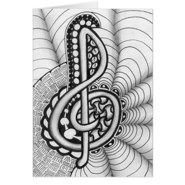 Treble Clef Music Doodle (Vorne)