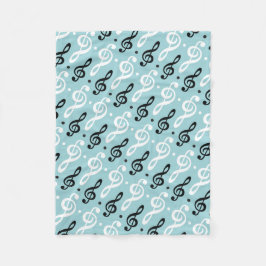 Treble Clef Music Gift Musician Teacher Band Fleecedecke