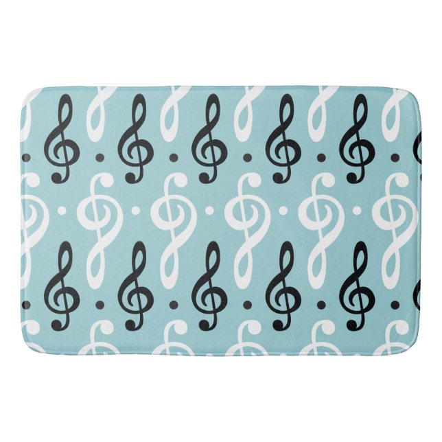 Treble Clef Music Lover Orchestra Musikergeschenk Badematte (Vorderseite)