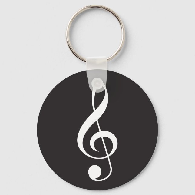 Treble Clef Music Schlüsselanhänger Gift (Vorderseite)