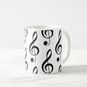 Treble Clef Musical Music Lover Singer Piano Tasse