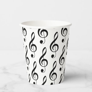 Treble Clef Musical Paper Cup Pappbecher
