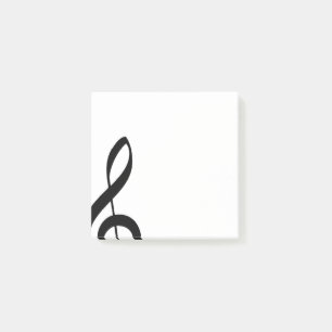 Treble Clef Musical Post-It Notes Klebezettel
