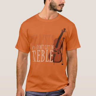 Treble Clef Musician Funny Cellist T-Shirt