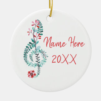 Treble Clef Musician Gift Musik Keramik Ornament