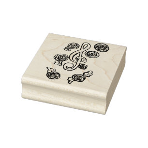Treble Clef Musiklehrerin Art Gummistempel