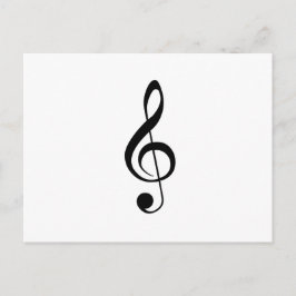 Treble Clef Postcard Postkarte