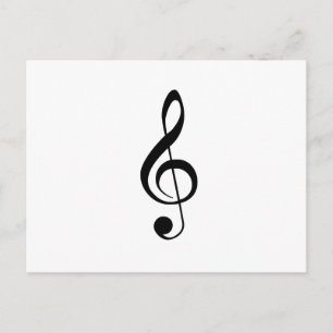 Treble Clef Postcard Postkarte
