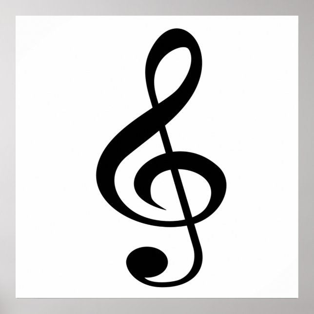 Treble Clef Poster (Vorne)