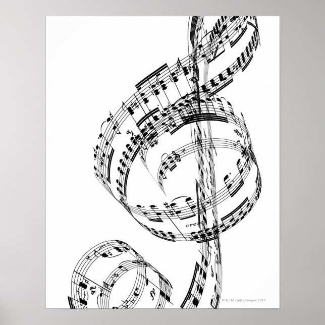 Treble Clef Poster (Vorne)