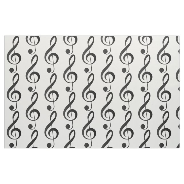 Treble Clef Stoff (Fat Quarter (45,7 x 55,9 cm))