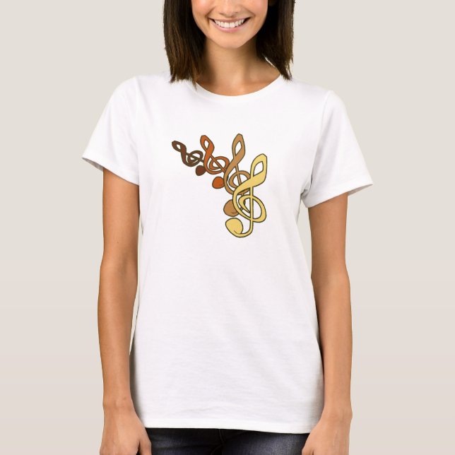 Treble Clefs Music T - Shirt (Vorderseite)