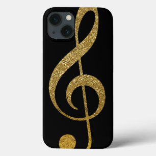 Treble clever - goldene musikalische Note Case-Mate iPhone Hülle