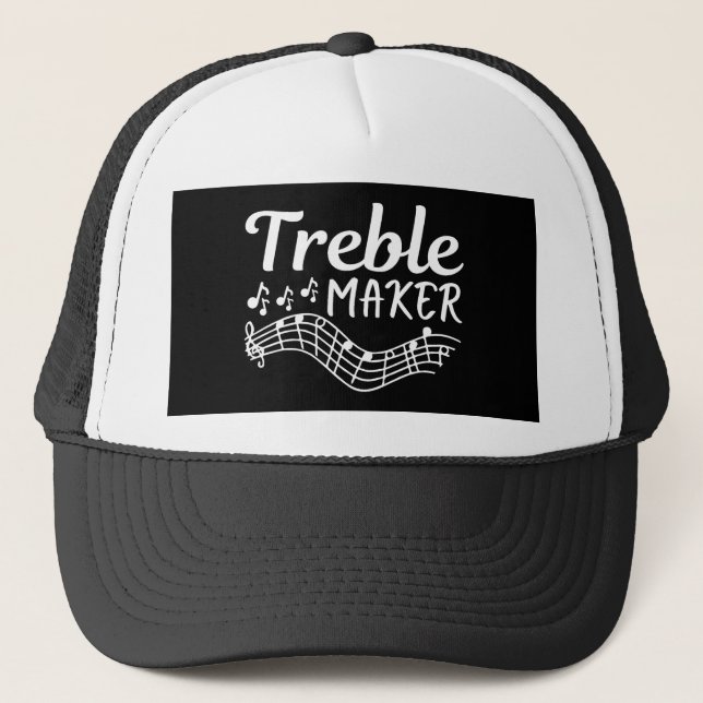 Treble Maker Funny Musician Truckerkappe (Vorderseite)