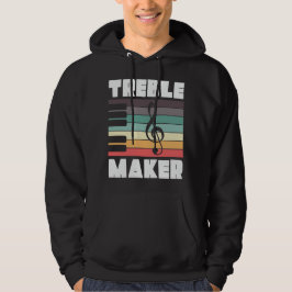 Treble Maker Music Pub Retro Vintag Musiker Hoodie