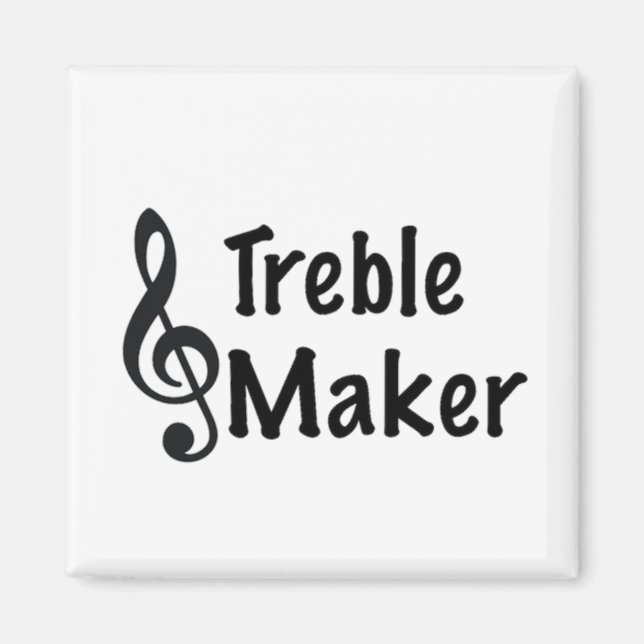 Treble Maker Music Spaß Treble Clef Magnet (Vorne)