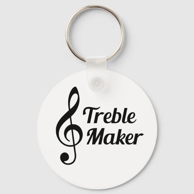 Treble Maker Musical Spaß Schlüsselanhänger (Vorderseite)