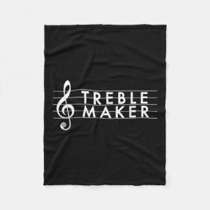 Treble Maker - Musikerin für die sonnige Musik Fleecedecke
