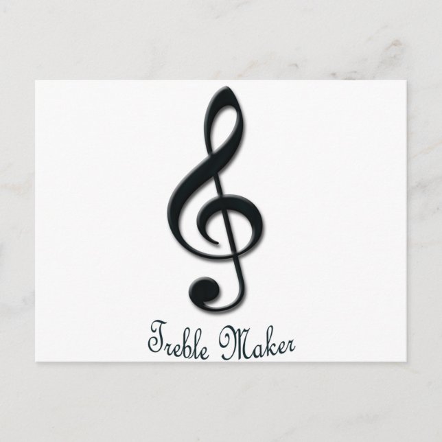 Treble Maker Postkarte (Vorderseite)