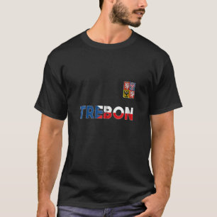 Trebon Tschechische Republik Herzenflagge Lötüberz T-Shirt
