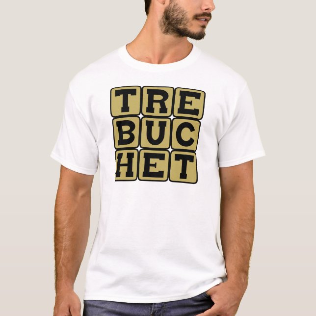 Trebuchet, Katapultwaffe T-Shirt (Vorderseite)