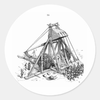Trebuchet Runder Aufkleber