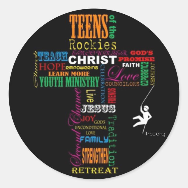 TrEC Logo-Aufkleber! Runder Aufkleber (Vorderseite)