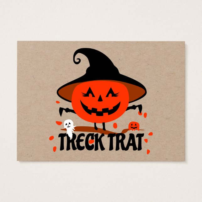 Treck Trat Pumpkin Lächeln (Rückseite)