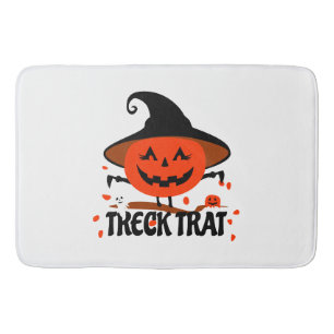 Treck Trat Pumpkin Lächeln Badematte