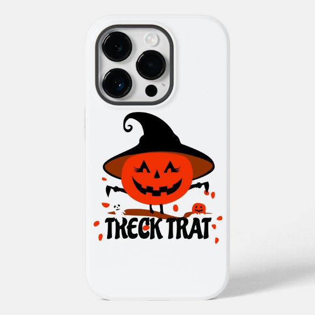 Treck Trat Pumpkin Lächeln Case-Mate iPhone Hülle (Rückseite)