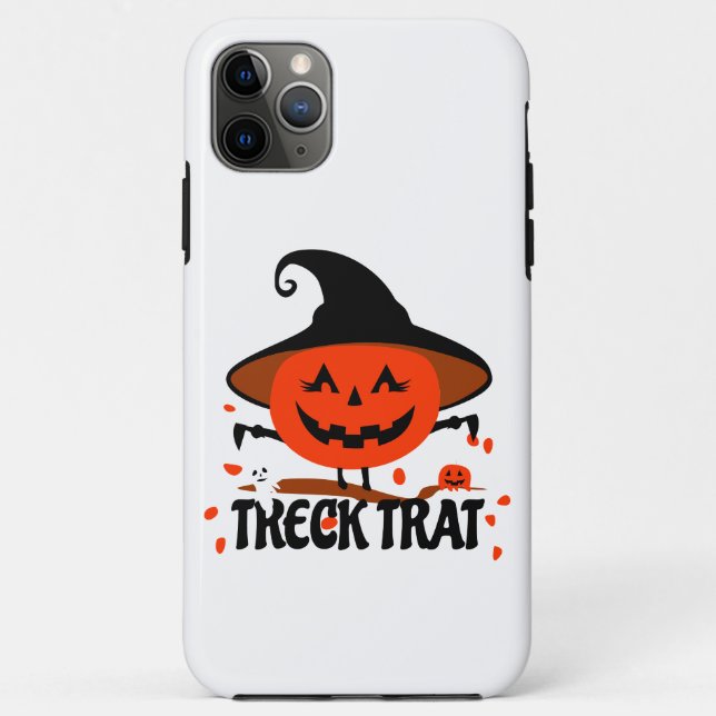 Treck Trat Pumpkin Lächeln Case-Mate iPhone Hülle (Rückseite)