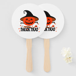 Treck Trat Pumpkin Lächeln Fächer
