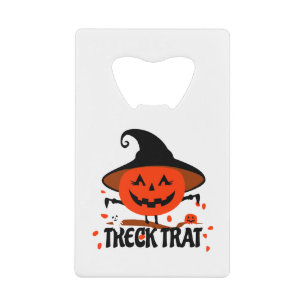 Treck Trat Pumpkin Lächeln Geldbeutel Flaschenöffner
