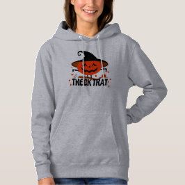 Treck Trat Pumpkin Lächeln Hoodie
