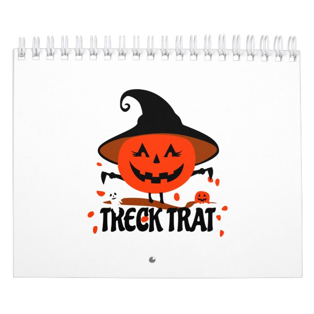 Treck Trat Pumpkin Lächeln Kalender (Titelbild)