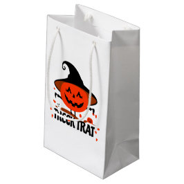 Treck Trat Pumpkin Lächeln Kleine Geschenktüte