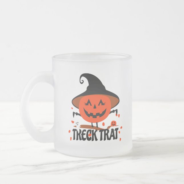 Treck Trat Pumpkin Lächeln Mattglastasse (Links)