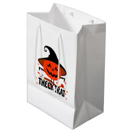 Treck Trat Pumpkin Lächeln Mittlere Geschenktüte