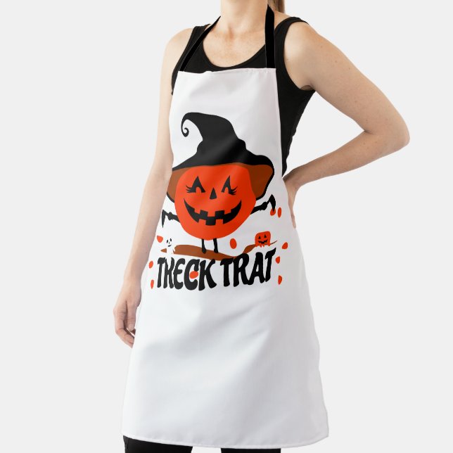 Treck Trat Pumpkin Lächeln Schürze (InSitu)
