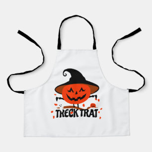 Treck Trat Pumpkin Lächeln Schürze