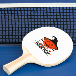Treck Trat Pumpkin Lächeln Tischtennis Schläger