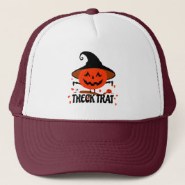 Treck Trat Pumpkin Lächeln Truckerkappe