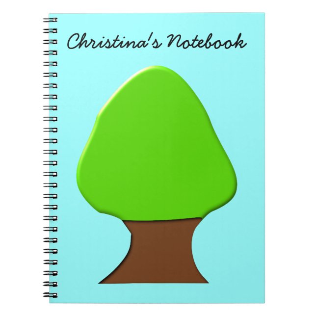 Tree Anpassbare Notebooks Notizblock (Vorderseite)