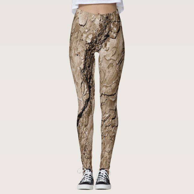 Tree Bark B Leggings (Vorderseite)