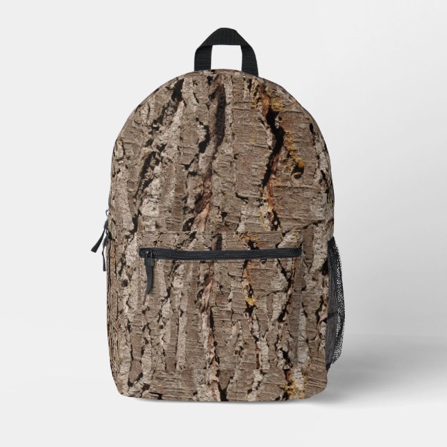 Tree Bark Bedruckter Rucksack (Vorderseite)