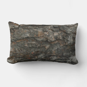 Tree Bark Textured LUMBAR PILLOW Lendenkissen