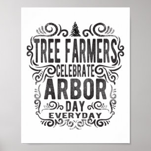 Tree Bauer Arbor Day Gift Earth Day Rett Earth The Poster
